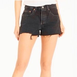 Levi’s 501 W30 (US 10/11) Denim Women’s Jeans Shorts Faded Black 56327-0112